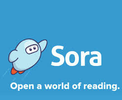 Sora logo saying "Open a world of reading"